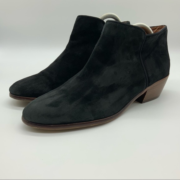 Sam Edelman Shoes - SAM EDELMAN BLACK SUEDE PETTY ANKLE BOOTIES